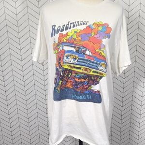 Roadrunner Graphic White Tee